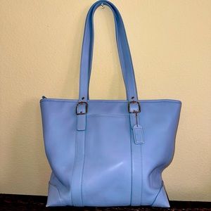 Blue Coach Bag Tote Purse